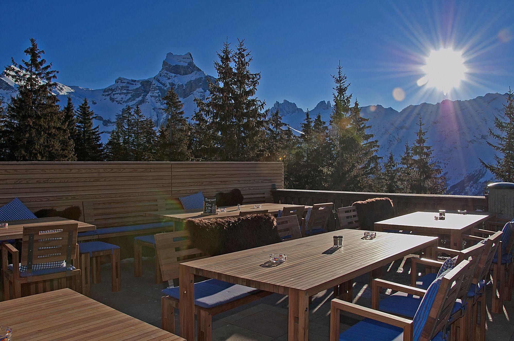 Berglodge Restaurant Ristis Engelberg Zewnętrze zdjęcie